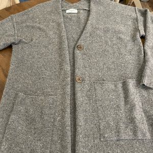 CJLA long heather gray sweater